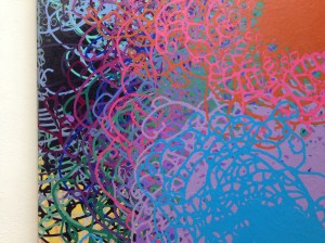 Detail image of Greg Minah's "the scaffolding to remain" (2011) exhibited at Goucher College